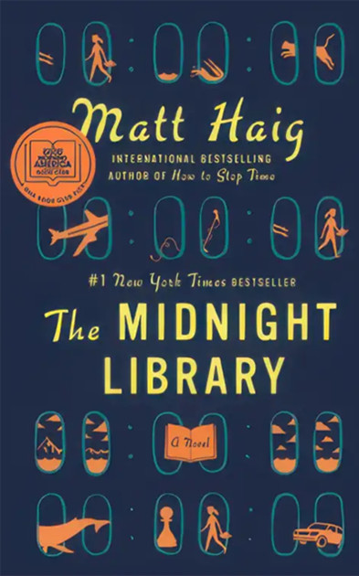 The Midnight Library by Matt Haig — book cover